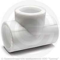 Тройник PP-R белый внутренняя пайка Дн 20 VALFEX