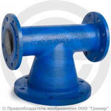Пожарная подставка фланцевая ППФ Ду-100 ВЧШГ с ЦПП цинк+AL ГОСТ ISO 2531-2012