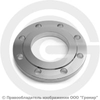 Фланец плоский нержавеющий 12х18н10т 1-100-10 ГОСТ 12820, Ру-10, Ду-100