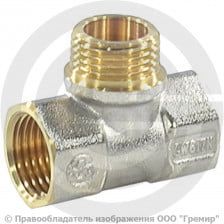 Тройник латунный ВР-ВР-НР (ВН-ВН-НАР) Ду 15 (1/2"-1/2"-1/2")