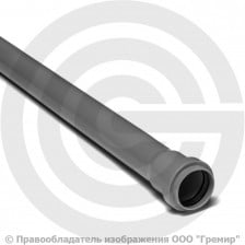 Труба PP-H канализационная серая Дн 40х1,8 безнапорная L=2м в/к RTP (РосТурПласт)