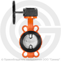 Затвор дисковый поворотный межфланцевый с редуктором Ду-300 Ру-16 EPDM с нержавеющим диском Helver VBS-131 Затвор дисковый поворотный межфланцевый с редуктором Ду-300 Ру-16 EPDM с нержавеющим диском Helver VBS-131