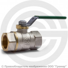 Кран латунный Ду-15 (1/2") Ру-42 ВР (ВН) никель полнопроходной рычаг Giacomini R950W