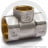 Тройник латунный переходной ВР (ВН) Ду 20-15-20 (3/4&quot;- 1/2&quot;- 3/4&quot;) никель Aquasfera