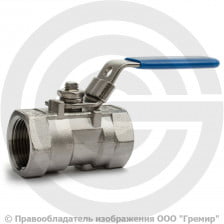 Кран нержавеющий AISI 316 (CF8M) Ду-50 (2") Ру-63 ВР (ВН) муфтовый полнопроходной АДЛ BV16