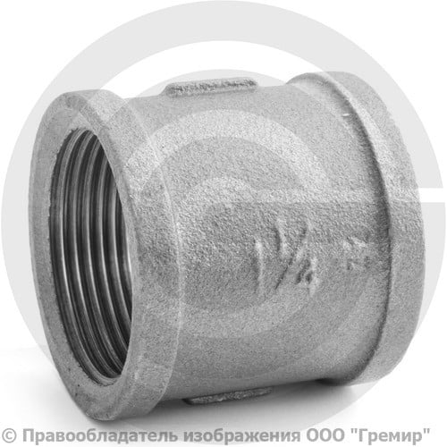 Муфта чугунная Ду 32 (1 1/4") ВР (ВН) купить в Москве - цены в Гремир