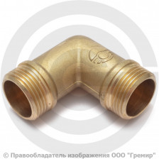 Уголок (угольник) латунный НР (НАР) Ду-20 (3/4") STOUT