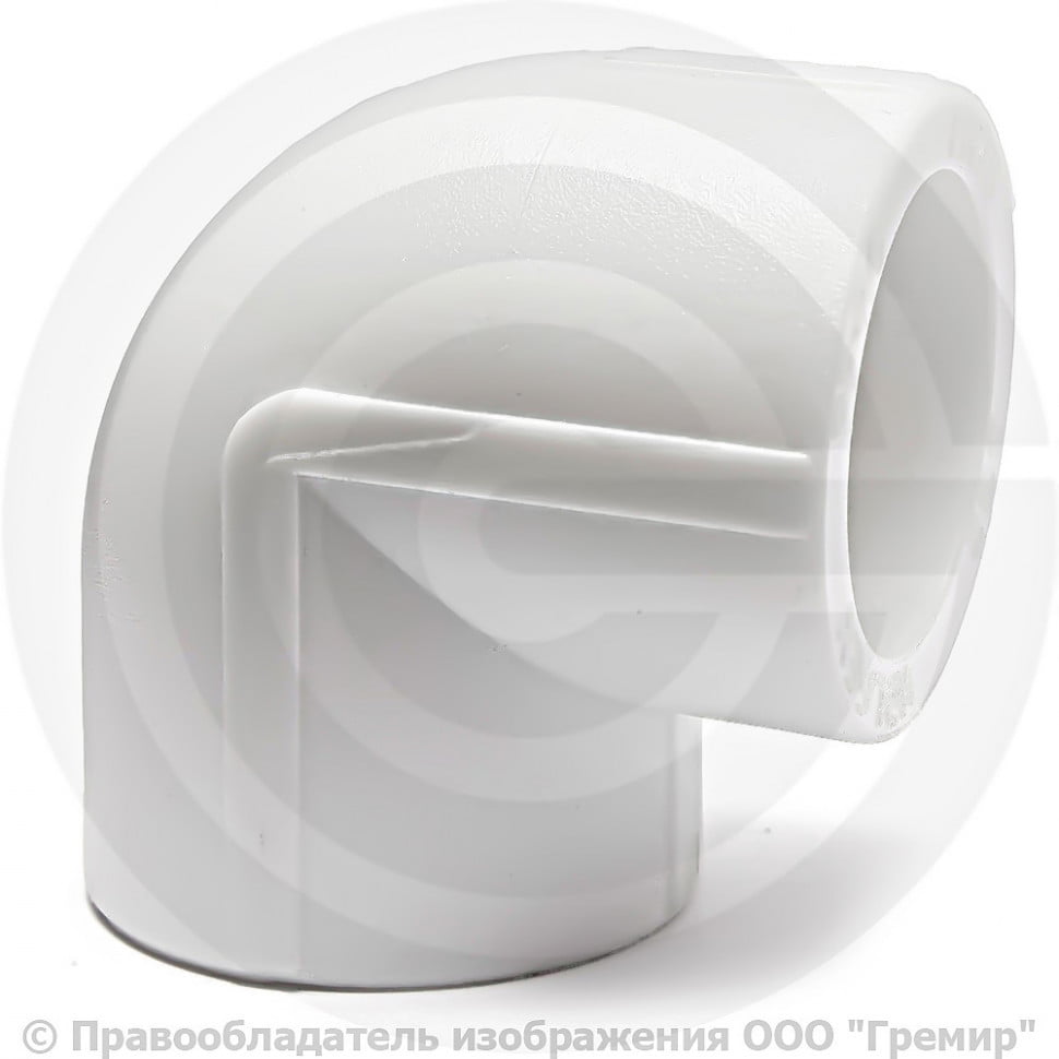 Pp Rtp 0128 Угольник PP-R Дн 50 90гр внутренняя пайка белый RTP (РосТурПласт ...