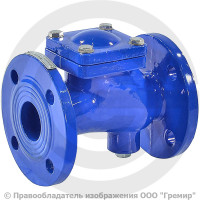 Клапан обратный шаровый чугунный фланцевый Ду-40 Ру-16 (Т<80°С) шар сталь+NBR Benarmo