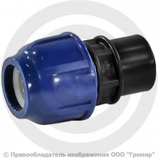 Муфта ПЭ компрессионная Дн 32 1/2" Ру-16 ВР (ВН) VALFEX