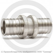 Муфта латунная оцинкованная для PE-X труб Дн 10 RAUTHERM S Rehau