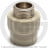 Муфта PP-R комбинированная серая НР (НАР) Дн 32-3/4&quot; Wavin Ekoplastik
