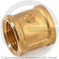 Муфта латунная ВР (ВН) Ду-8 (1/4") STOUT