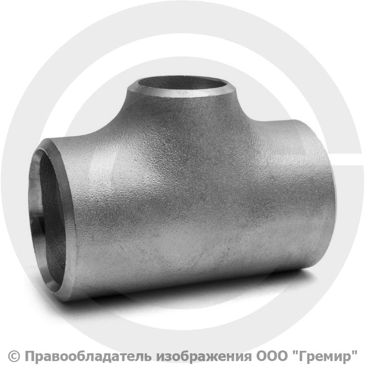 Тройник нержавеющий 89х4-76х3,5 (Ду 80-65) 12х18н10т переходной ГОСТ ...