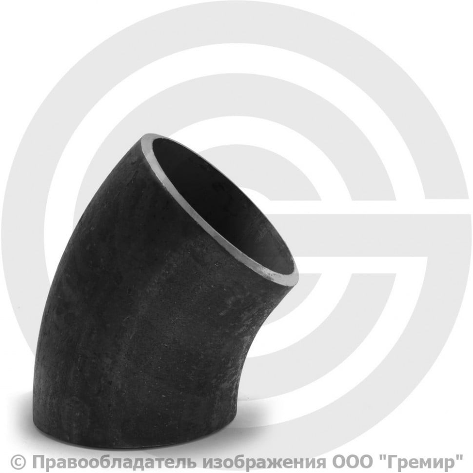 Отвод П45 426х9 (Ду-400) стальной (Ст.20) 45 градусов ГОСТ 17375 | GREMIR