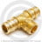 Тройник латунный для PE-X труб Дн 20-1/2&quot;х20 НР (НАР) GX153 Giacomini