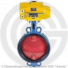 Затвор поворотный с чугунным диском Ду-80 Ру-16 EPDM Tecofi VPI4449-N04EP с электроприв Nutork 400В