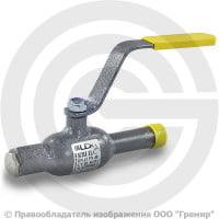 Кран стальной под приварку спускной Ду-15 Ру-40 L=168мм LD КШ.Ц.С. 015.040.Н/П