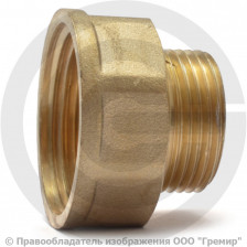 Переход латунный реборда ВР-НР (ВН-НАР) Ду 40-32 (1 1/2"-1 1/4") LD