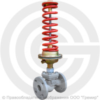 Регулятор давления прямого действия НО "после себя" чугунный фланцевый Ду-65 Ру-16 Kvy=63м3/ч 0,3-1,2 МПа Энерготехномаш УРРД-НО-РД
