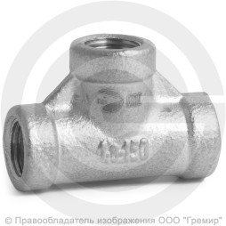 Тройник муфтовый резьбовой нержавеющий AISI 304 ВР (ВН) Ду-6 (1/8")