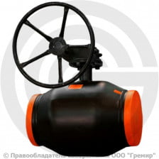 Кран стальной под приварку с редуктором Ду-400 Ру-25 L=930мм АДЛ КШТ.12.400.25