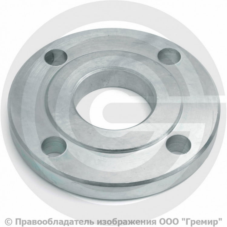 Фланец плоский оцинкованный 40-10-01-1-B-ЦСт-IV ГОСТ 33259-2015 | Гремир