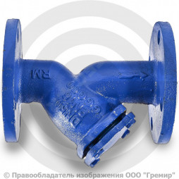 Фильтр магнитный сетчатый Y-образный чугунный фланцевый Ду-200 Ру-16 (Т<90°С) ФМФч Китай