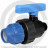 Компрессионный кран ПНД Дн 25-3/4&quot; Ру-10 НР (НАР) RTP (РосТурПласт)