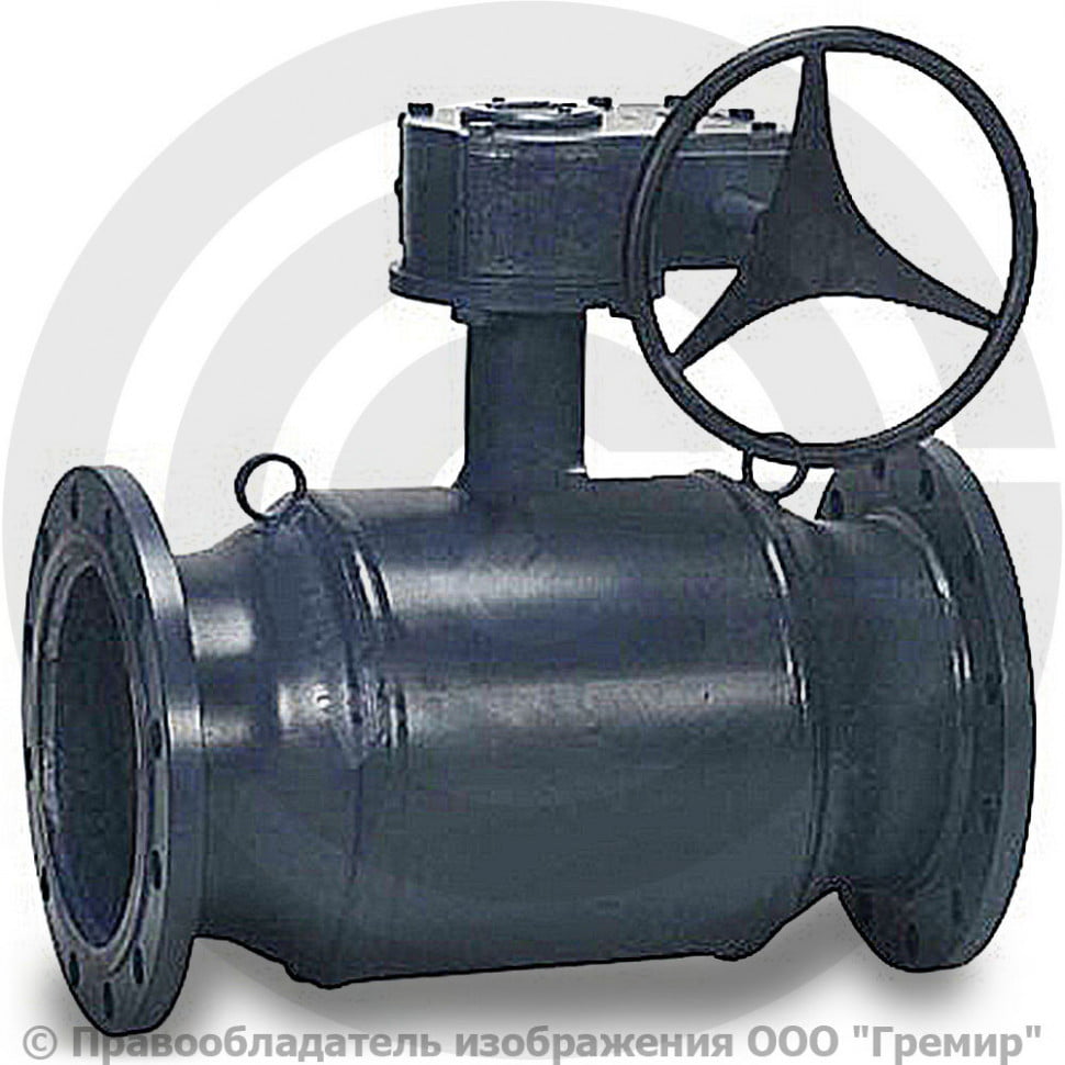 Кран фланцевый Danfoss JIP Premium FF Ду-250 Ру-16 с редуктором шаровый ...