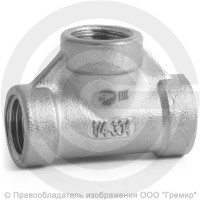 Тройник муфтовый резьбовой нержавеющий AISI 304 ВР (ВН) Ду-8 (1/4")