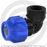 Отвод ПЭ компрессионный Дн 40-1/2&quot; 90гр Ру-10 ВР (ВН) RTP (РосТурПласт)