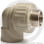Угольник PP-R комбинированный серый НР (НАР) Дн 20-1/2" 90гр Pro Aqua