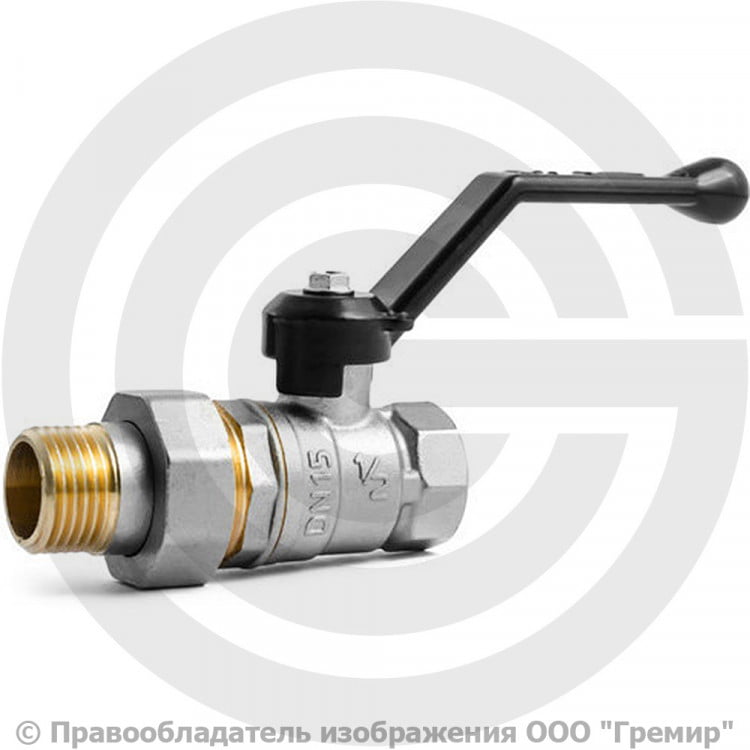 Кран шаровый LD Pride 47.15.В-ГШ.Р. Ду-15 (1/2\") Ру-40 ВР-\"Американка ...