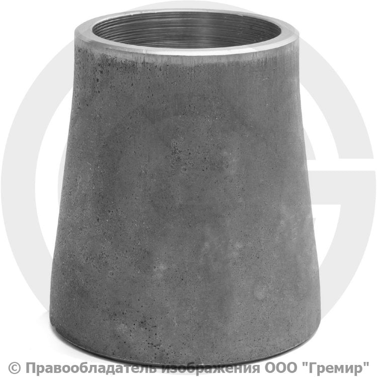 Переход нержавеющий 57х5-45х4 (Ду 50-40) 12х18н10т концентрический ГОСТ ...