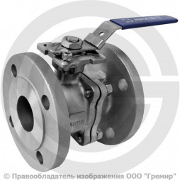 Кран нержавеющий AISI 316 (CF8M) фланцевый Ду-150 (6") Ру-16 ABRA BV41-Q41F-DIN-2G