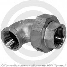 Американка угловая нержавеющая AISI 304 ВР (ВН) Ду-20 (3/4")