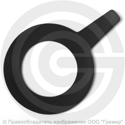 Прокладка фланцевая резиновая ТМКЩ Ду-80 Ру 10-40 (141х87х5) 5 мм с ушком исп.А ГОСТ 15180-86