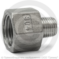 Футорка обратная нержавеющая AISI 304 Ду 20-10 (3/4"-3/8")