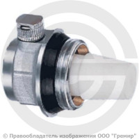 Воздухоотводчик автоматический латунный Ду-25 (1") Ру-10 НР (НАР) угловой правый для радиатора Aquasfera 5016