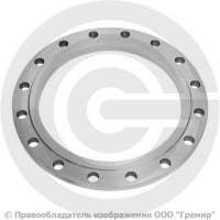 Фланец плоский стальной 1-400-6 ГОСТ 12820, Ру-6, Ду-400