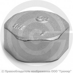 Заглушка латунная ВР (ВН) Ду-50 (2") никель Aquasfera