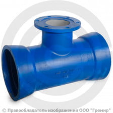 Тройник раструб-фланец ТРФ Ду 200-100 Тайтон ВЧШГ с ЦПП цинк+AL ГОСТ ISO 2531-2012