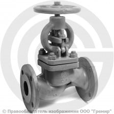 Клапан запорный стальной фланцевый Ду-50 Ру-16 (Т<425°С) 15с65нж ЧАЗ
