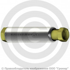 Компенсатор сильфонный осевой резьбовой с кожухом и внутренним экраном Ду-25 Ру-16 L=285мм КСО-Р/2 Hortum