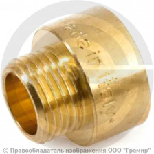 Переход латунный НР-ВР (НАР-ВН) Ду 25-20 (1"-3/4") STOUT