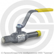 Кран стальной под приварку спускной Ду-80 Ру-25 L=240мм LD КШ.Ц.С.080.025.Н/П