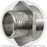 Ниппель латунный переходной НР (НАР) Ду 32-15 (1 1/4&quot;-1/2&quot;) никель SantechSystems