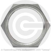 Контргайка нержавеющая AISI 304 6-ти гранная ВР-ВP Ду-40 (1 1/2")