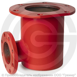 Подставка пожарная односторонняя фланцевая ППОФ стальная Ду-200 Ру-16 КЗСД